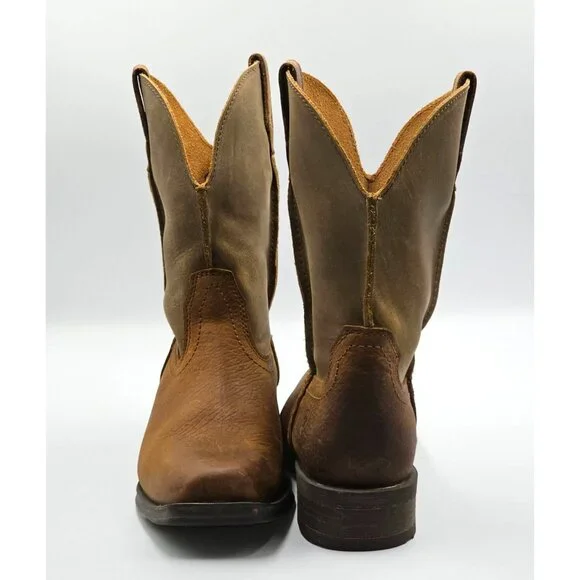 Ariat Women's Brown Leather Rambler Bomber Western Cowgirl Boots Size 8B 2819 - Picture 10 of 16